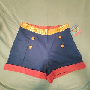 Wonder Woman Sailor Shorts S